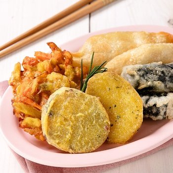 분식집 모듬튀김야끼만두김말이야채튀김고구마 1봉210g