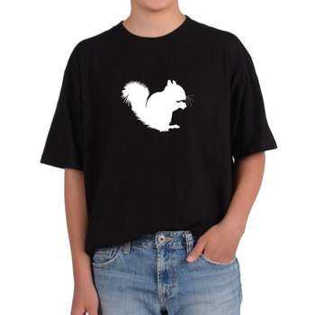 반팔티 다람쥐 청솔모 도토리 실루엣 다양한색상 전사이즈