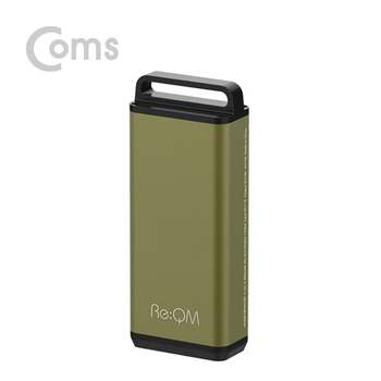 Coms XW14AN86 리큐엠 손난로 5200mAh 보조배터리 카키