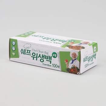 쉐프 위생백 소형 (17x25CM) 100매
