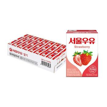 서울우유 멸균우유 딸기 200ml x 48팩 (S15235883)