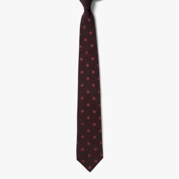 [신세계백화점]STILE LATINO /스틸레 라티노 /HERRINGBONE DOT TIE/수입넥타이/ BROWN CIGAR /SLE2M80021A54