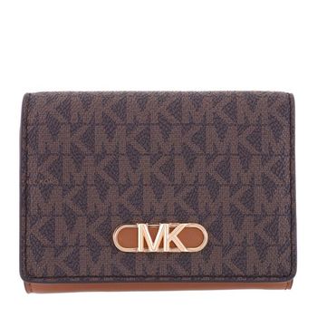 [해외] 마이클코어스 시그니처 로고 파커 미디움 트리폴드 월렛 지갑 34F2G7PD8B-252