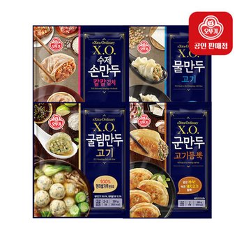 오뚜기 XO만두 4종 (수제손만두 칼칼김치2+물만두2+굴림만두고기2+...