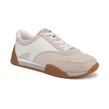 [해외] 프랑코 사르토 여성 브레시아 레이스업 조거 스니커즈 멀티 베이지 포우 레더 패브릭