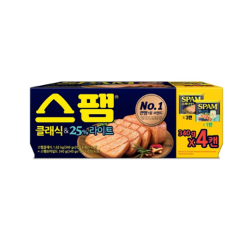 [신세계백화점]CJ 스팸클래식340g*3+25%라이트340g