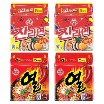 오뚜기 열라면 10봉 +진라면 매운맛 10봉 (총20봉) (S46611591)