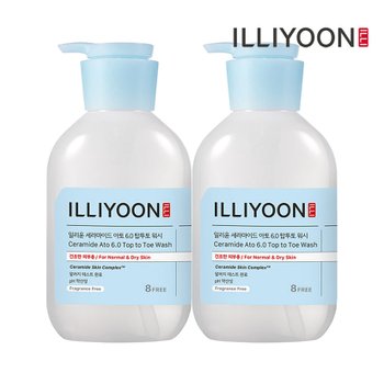 일리윤 세라마이드 아토6.0 탑투토워시 500ML 2입