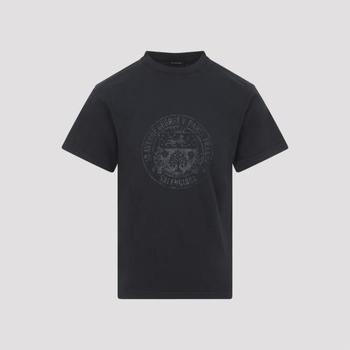 26SS 발렌시아가 반팔 티셔츠 850261TTVV31041 FADED WASHED BLACK DOM