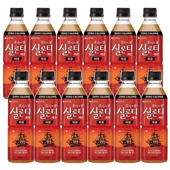 롯데칠성음료 실론티 레몬 제로 500ml 12개 (12463068)