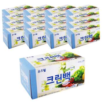 BOX 크린랩 유즈웰 크린백 17x25x300매 16개입