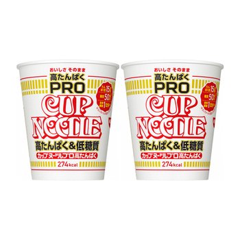 [해외] 닛신 컵누들 PRO 고단백 저당질 컵라면 74g x2개묶음
