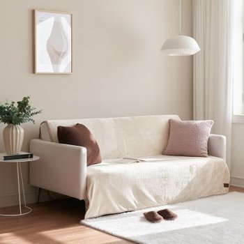 (주)보웰컴퍼니 더블 소프트 극세사 쇼파커버 담요 2-3인