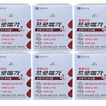 종근당건강 프로메가 오메가3 트리플 장용성 캡슐 654mg x 60캡슐 6박스 x2SET(S (S46607399)