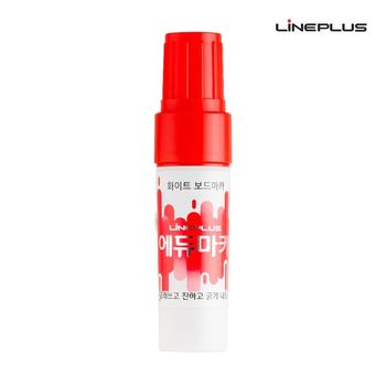 JMds 라인플러스 에듀 화이트 보드마카 (12개입) 1다스 (빨강색)