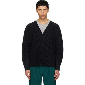 옴므 플리세 이세이 미야케 블랙 컬러 플리츠 가디건 151101704
