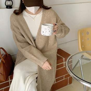 여성 PW75LM64 3컬러 심플함이 매력인 로브 아우터 스탠다드핏