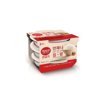 CJ 햇반 큰공기 3개입 300g x 3개