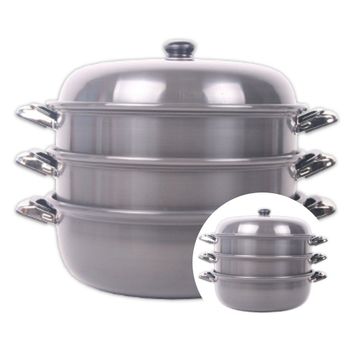 3단찜기4P 36CM 찜요리 찐빵 만두 고구마 옥수수 감자