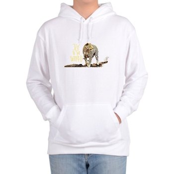 후드티 전사이즈 야생생활 표범 즐거움 정글 디자인 (WFHM9AN)