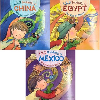 AR 4점대 1,2,3 Suddenly in... (3종택1) 중국 이집트 멕시코 세계여행 AR도서 역사 논픽션 영어책 원서