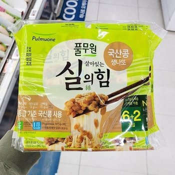 풀무원 살아있는 실의 힘 국산콩 생나또 49.5g x 8개입 P00370022