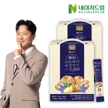 네이처드림 흑도라지 배 생강 청 스틱 100포 2박스
