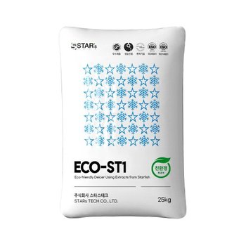 스타스테크 친환경 염화칼슘 제설제 벌크 대용량 25kg 20포 파렛트 ECO-ST1