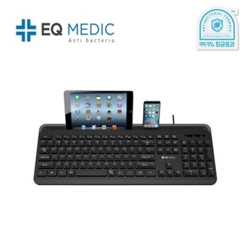 EQ medic SANITIZE K1 블랙 항균유선키보드