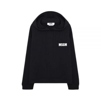 MSGM 엠에스지엠 쿼트 로고 후드 티셔츠 (3441MDM178 237000 99) 350945