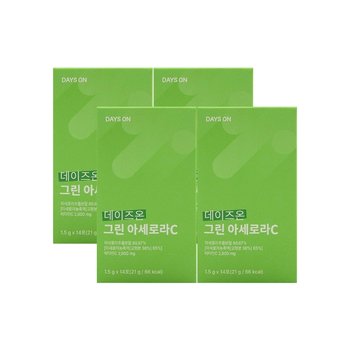 데이즈온 그린 아세로라C 1.5g x 14포 x 4박스