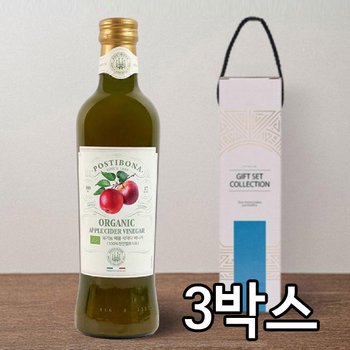 (이태리직수입) 포스티보나 유기농 애플 사이다 비니거 500ml 3박스