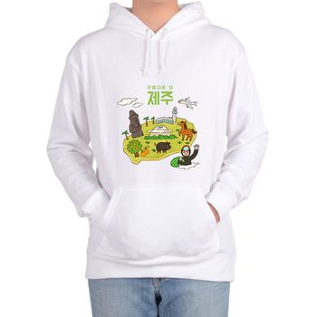 국내여행 독도 제주도 해운대 그림 후드티