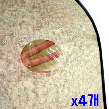 옷커버 투명창 DDAK7101 x4개 부직포 대형베이지 깔끔