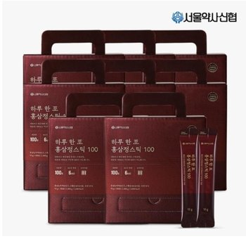 국내산 6년근 하루 한포 홍삼정 스틱100 10g 100포 x 8세트 (총 800포) 선물세트