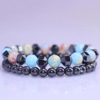 [오노마] ONM 수능팔찌 두줄 뱅글 패션 아이템 2p (41021213)