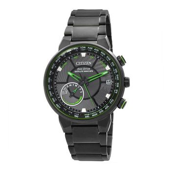 [해외] 시티즌 새틀라이트 웨이브 GPS Freedom 블랙 에코드라이브 다이얼 남성 시계 CC3035-50E