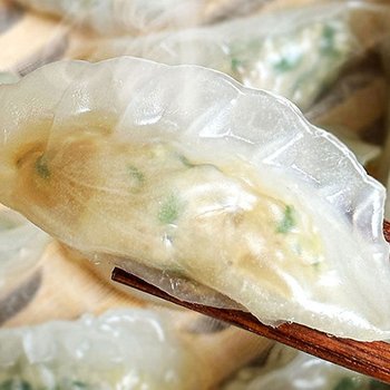 쫄깃한 감자피 투명 만두 440g*2팩 (고기/김치/새우만두)