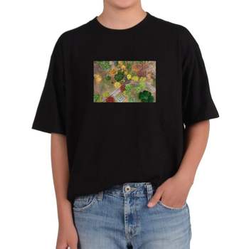 비캔버스BECANVAS 32수2합 피그먼트반팔티 공원 가을 단풍 산책 여행