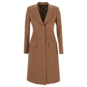 [해외] Dolce   Gabbana 싱글 브레스트 스트레이트 밑단 코트 F0Q41TFU2L4 M0179 TP934757858 138975775