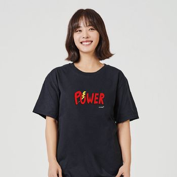 키밍 POWER 포인트 베이직 반팔티 귀여운티 교회반팔티 직원용반팔티