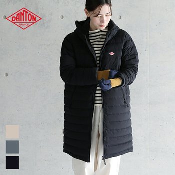 [해외] 단톤 나일론타프타 여성 미들 다운후드코트 패딩 DT-A0566 NRP 블랙 M