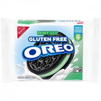 [해외] OREO 글루텐 프리 민트 크림 초콜릿 샌드위치 쿠키 글루텐 프리 쿠키 12.47 온스