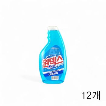 WL 윈덱스 유리세정제 500ml X 12개 리필용 자동차유리 유리창청소 거울세정제 유리세제(WFLQPE2