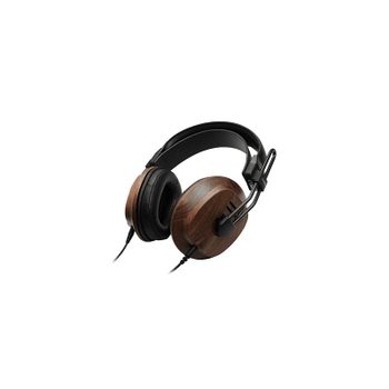 [해외] FOSTEX 세미 오픈형 프리미엄 헤드폰 T60RPmk2 흑호두 원목/평면 진동판 RP 드라이버 내장