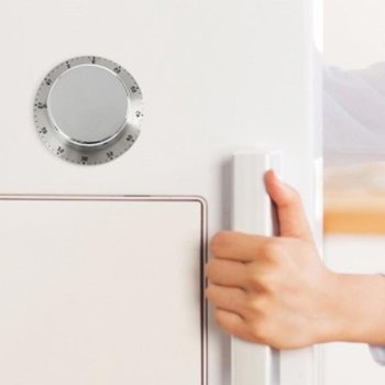 턴 타임 자석 쿠킹타이머 실버 주방 아날로그 타이머 아날로그타이머 태엽타이머