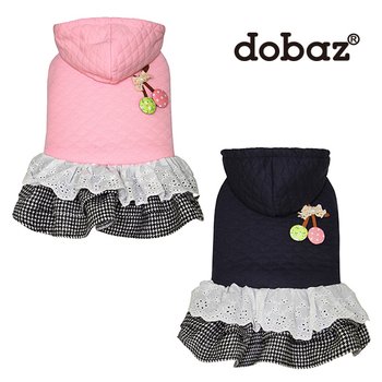 [오늘출발][펫츠랜드] 체리퀼팅 원피스/강아지옷/애견의류