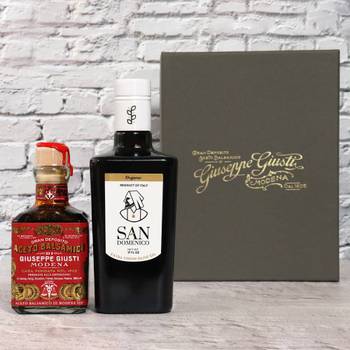 [신세계백화점]주세페주스티 3메달 큐빅 발사믹 식초 250ml + 산도메니코 유기농 엑스트라버진 올리브오일 500ml[매장출고/해피콜불가]