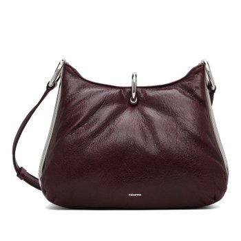 [해외] 파코라반 버건디 스몰 링 가죽 숄더백 26ASS0541LMB110 M232 DK BROWN/SILVER