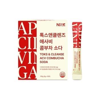[국내배송]뉴네이처 톡스앤클렌즈 애사비 콤부차 소다 5g 30포